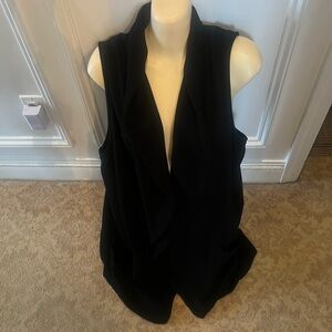 Rachel Zoe Black Drape Vest